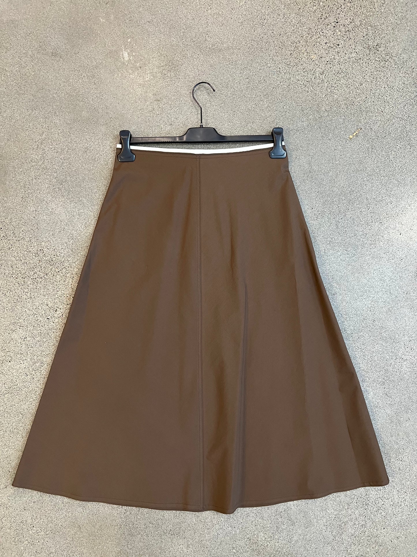 Hache - Godet Skirt in Brown