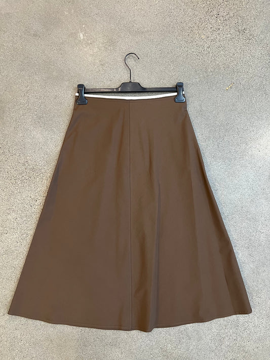 Hache - Godet Skirt in Brown