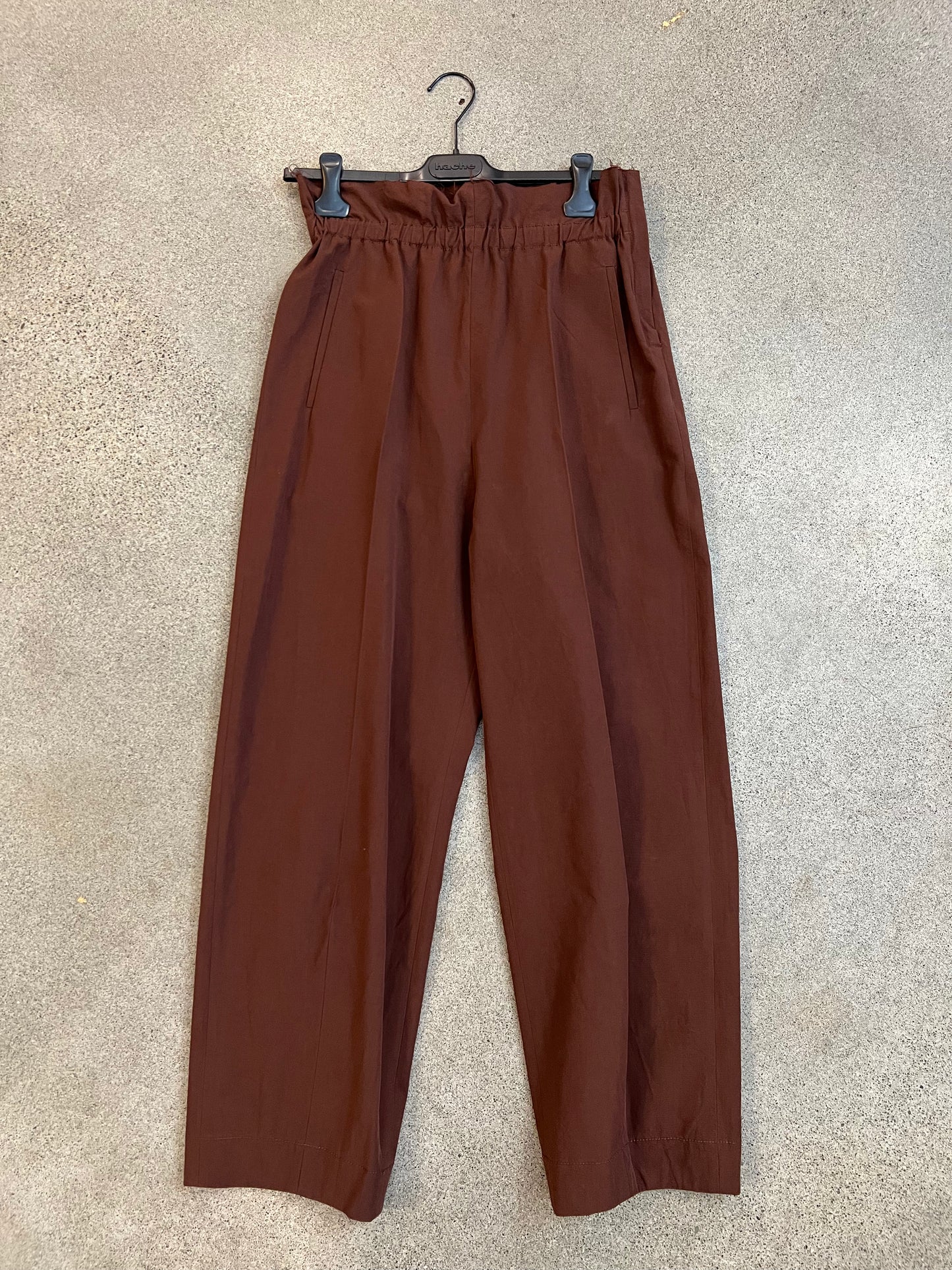 Hache - High Waisted Pince Pants in Navy or Brown