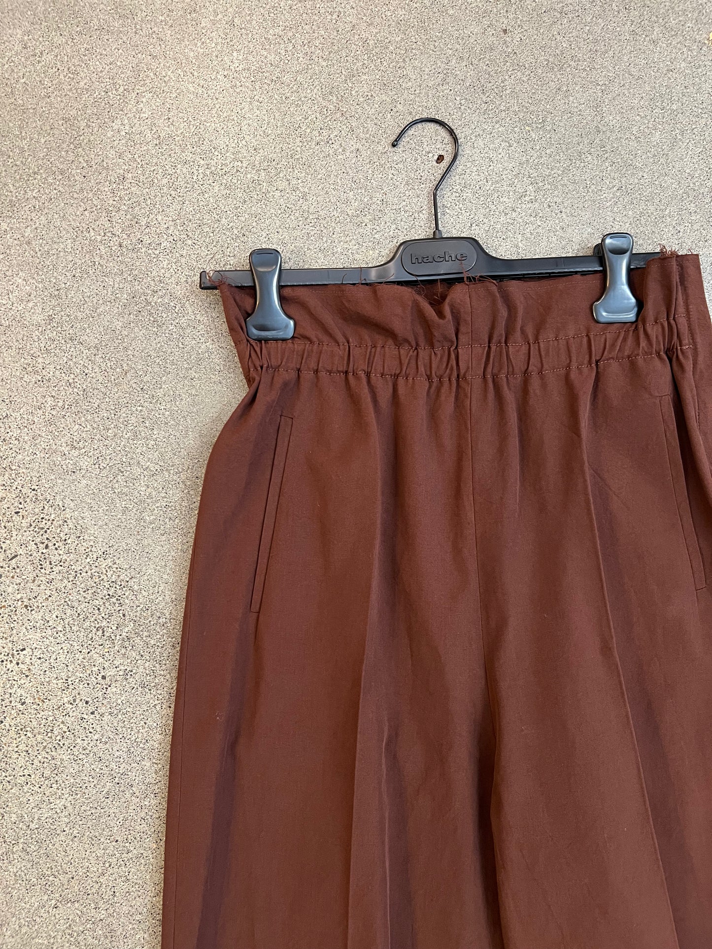 Hache - High Waisted Pince Pants in Navy or Brown