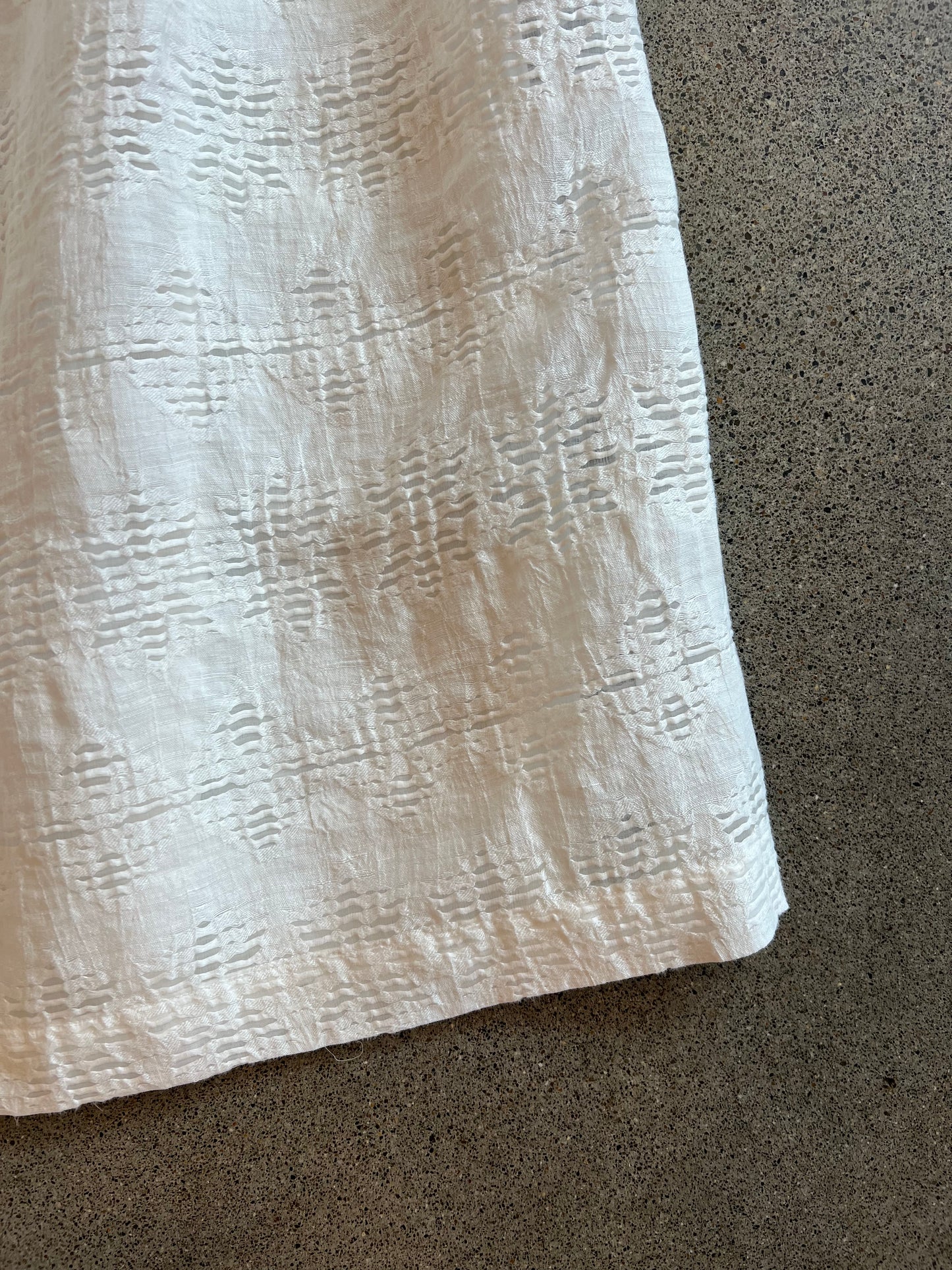 Kristensen Du Nord- White Skirt With Sheer Design