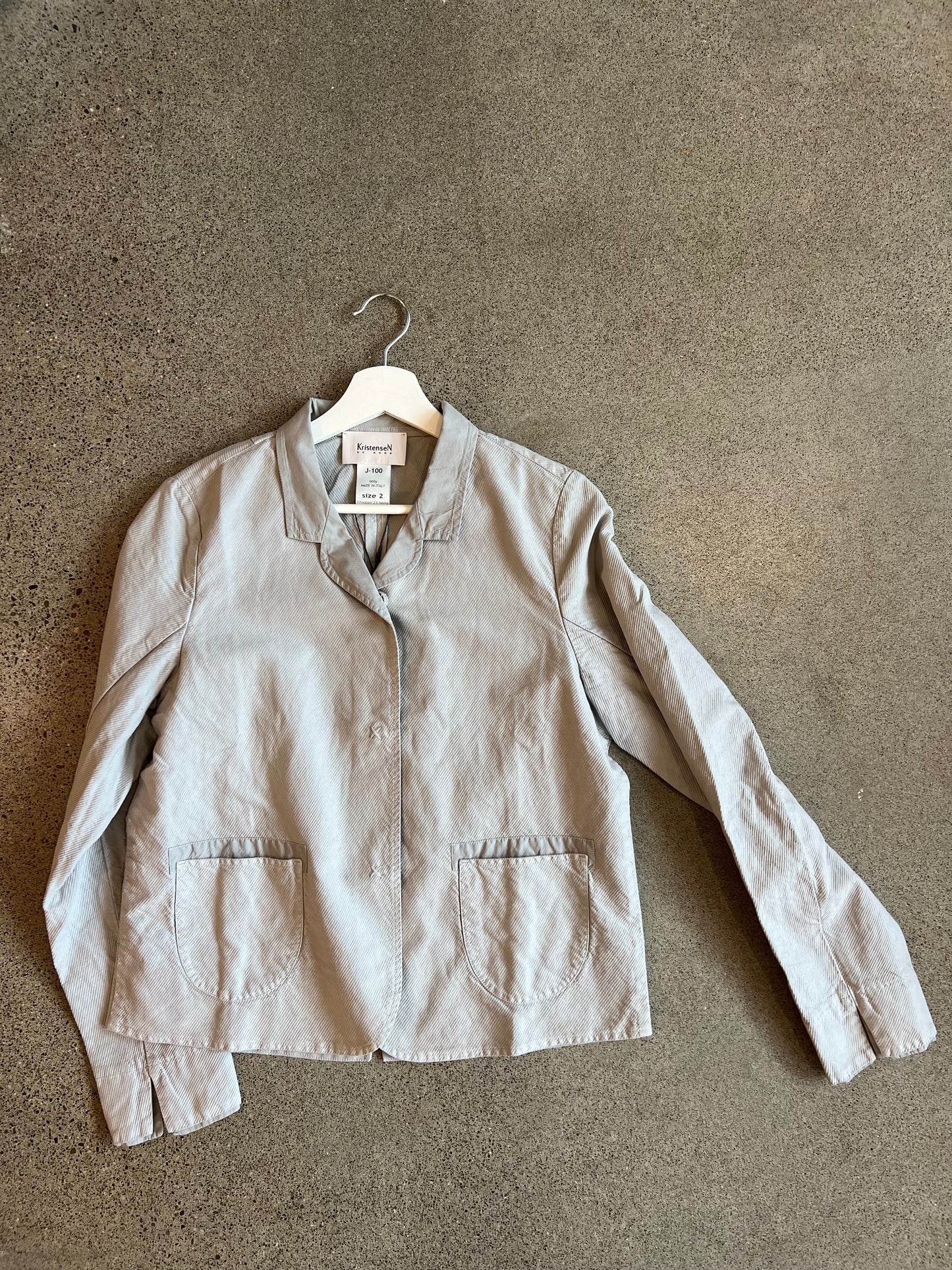Kristensen Du Nord- Cotton Twill  Jacket - in Grey(XL)