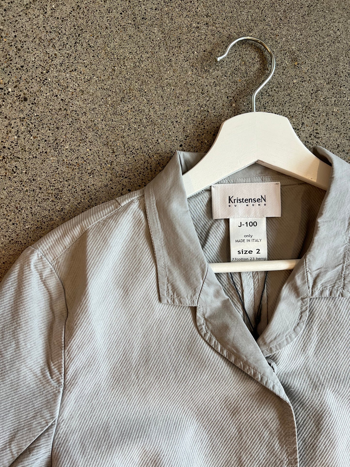 Kristensen Du Nord- Cotton Twill  Jacket - in Grey(XL)