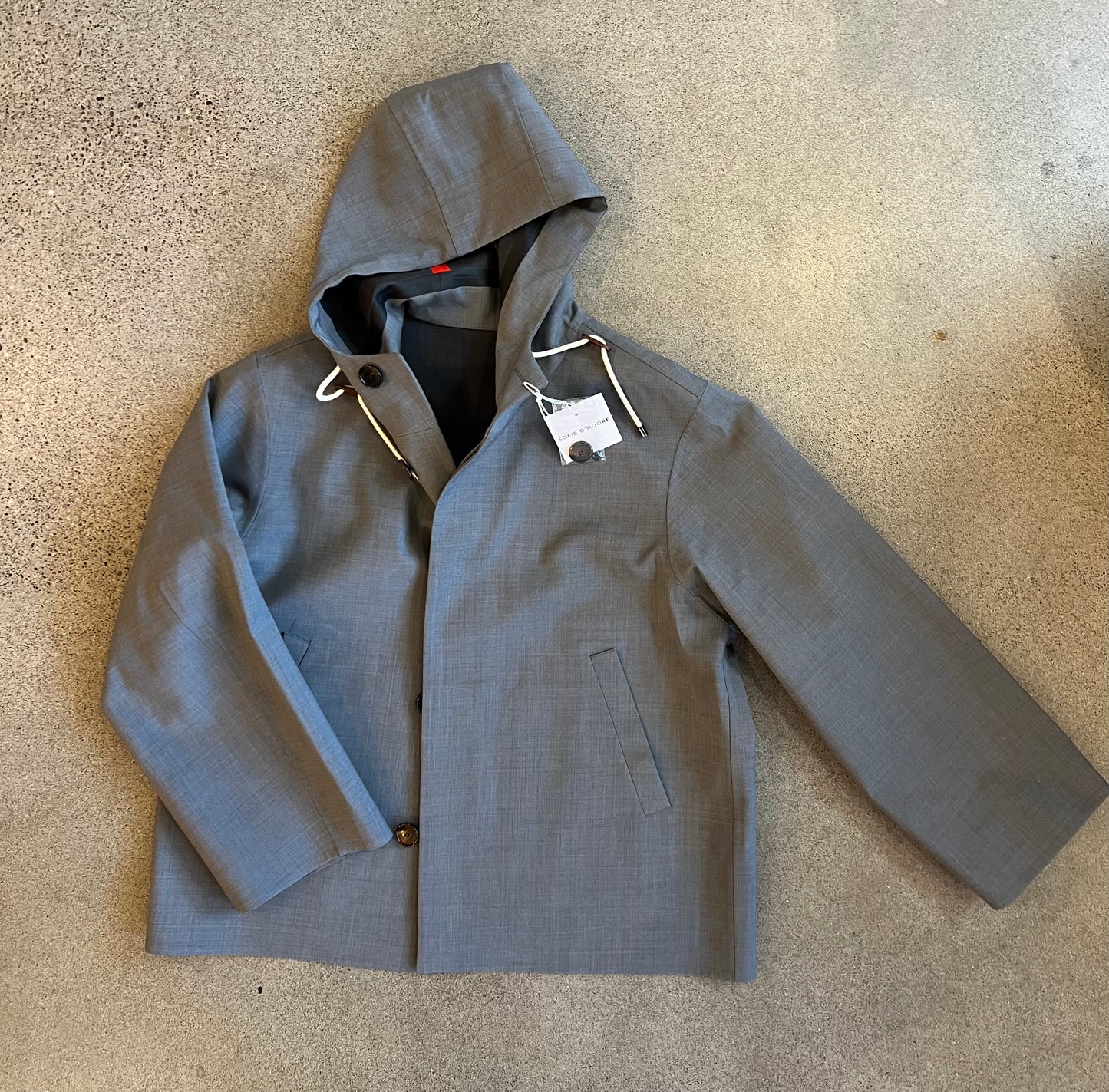 Sofie D'Hoore - Cardiff Weather Proof Jacket in Grey Wool