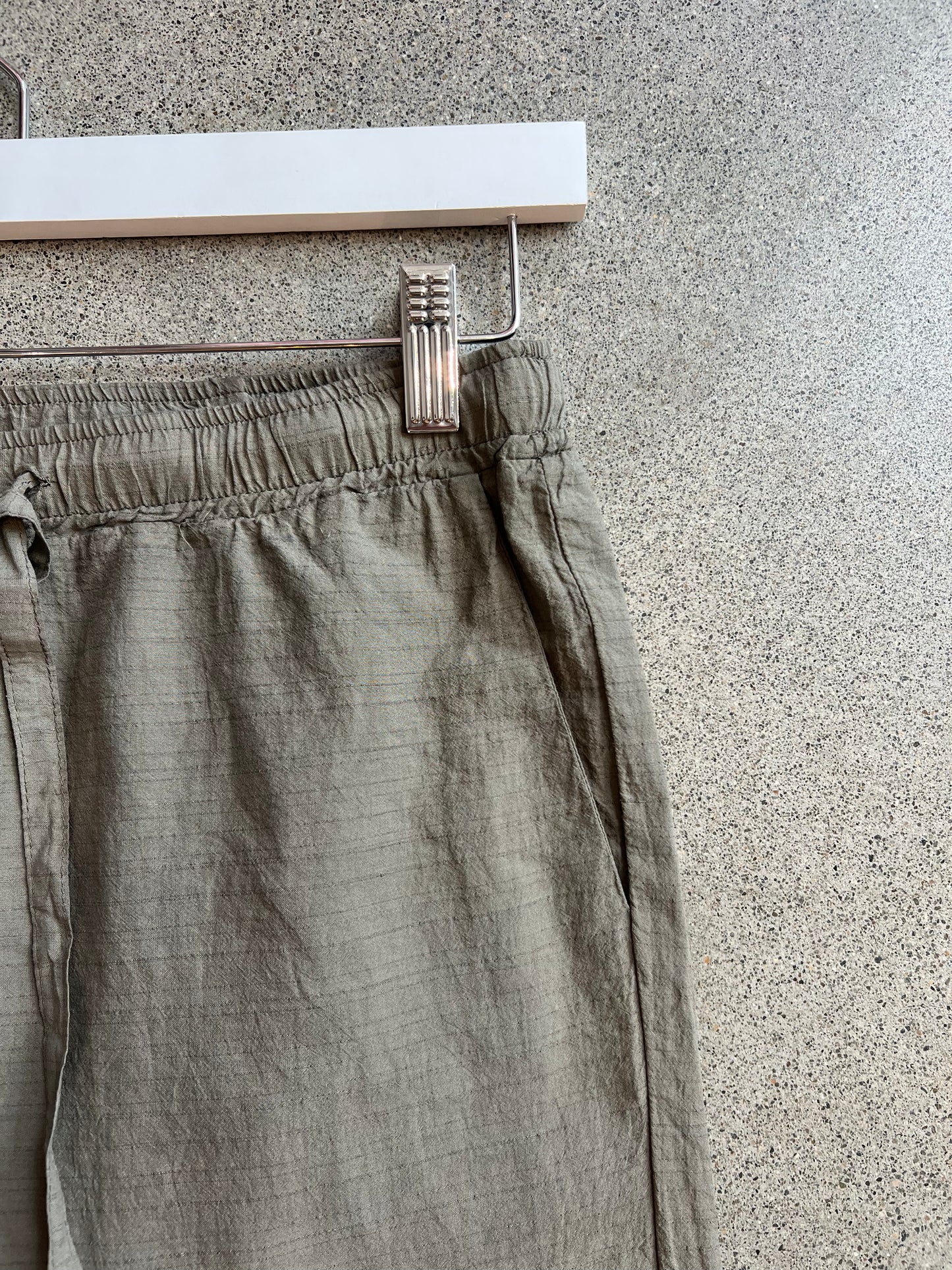 Kristensen Du Nord - Light Crinkled Pants in Moss