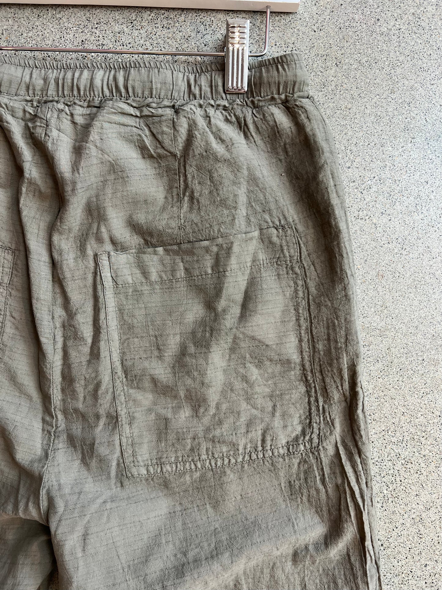 Kristensen Du Nord - Light Crinkled Pants in Moss