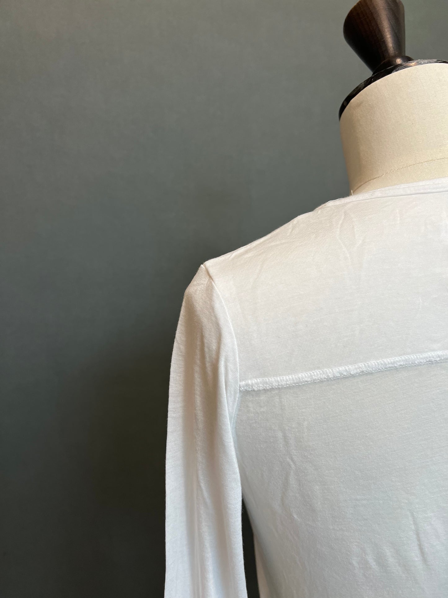 Rundholz Dip- T-shirt in Starwhite