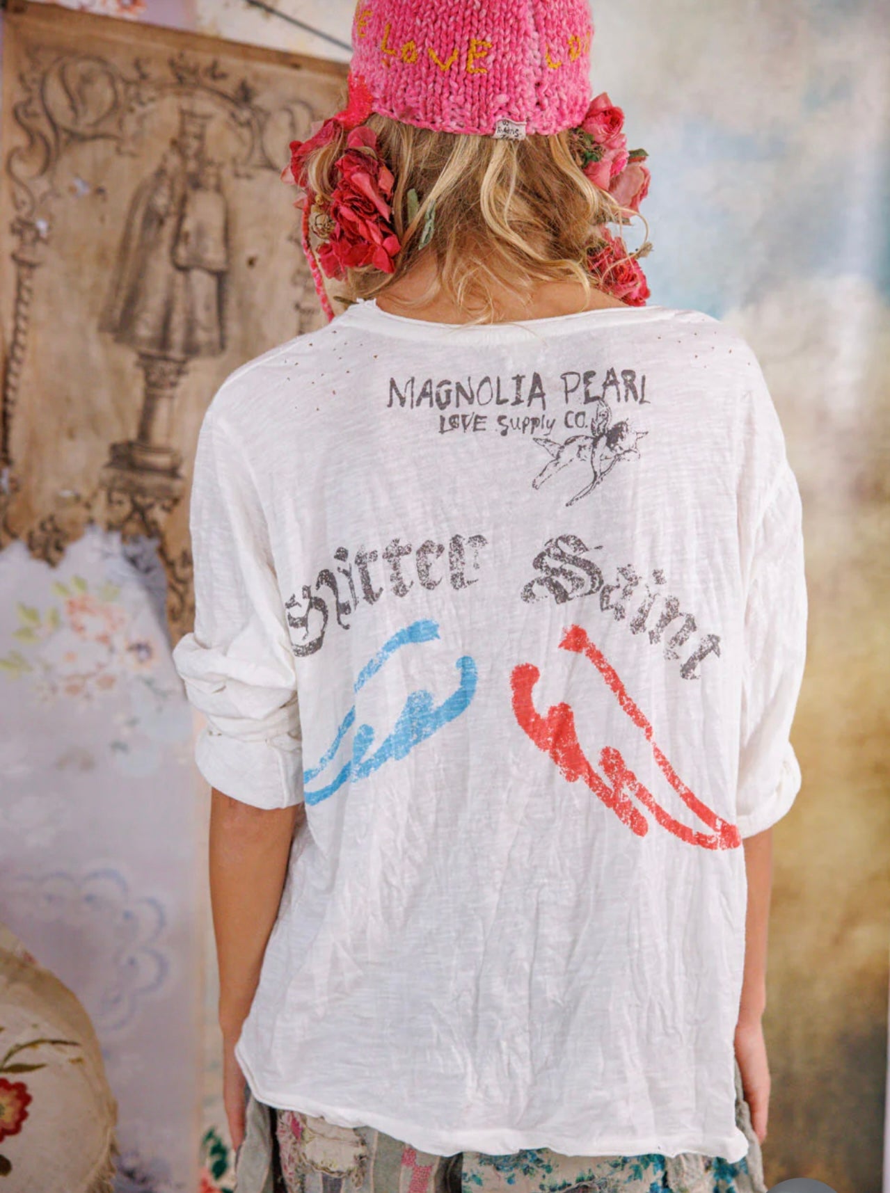 Magnolia Pearl - Glitter Saints in White