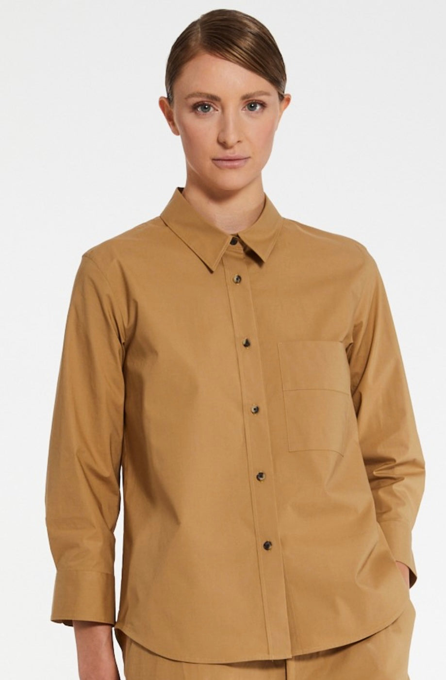 Lis Lareida - Helma Collared Shirt in Dark Navy