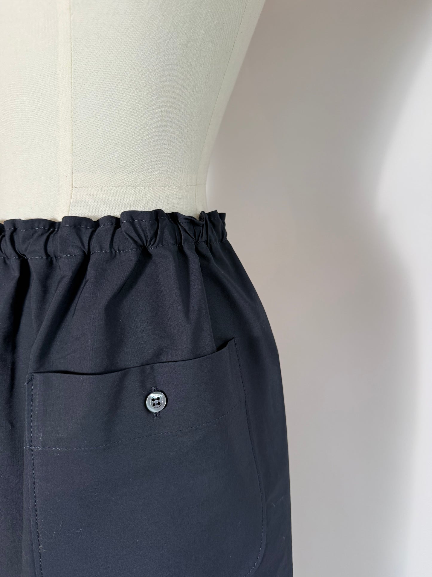 Hache - Phoenix Pull on Skirt in Navy