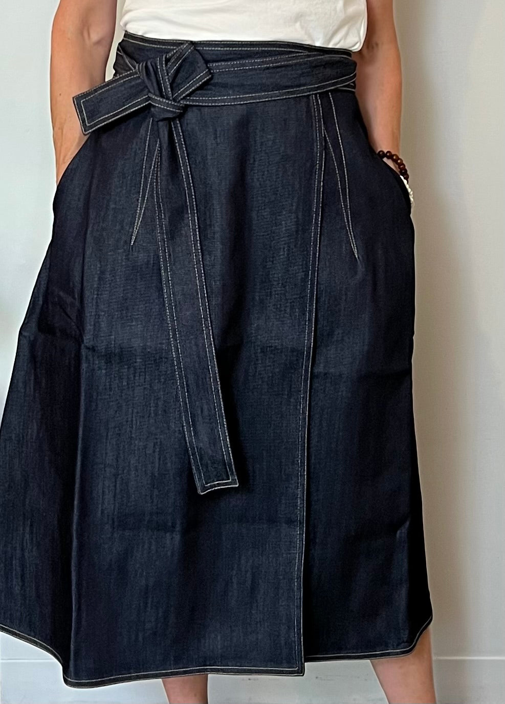 Sophie D'Hoore Stieglitz Skirt in Raw Denim