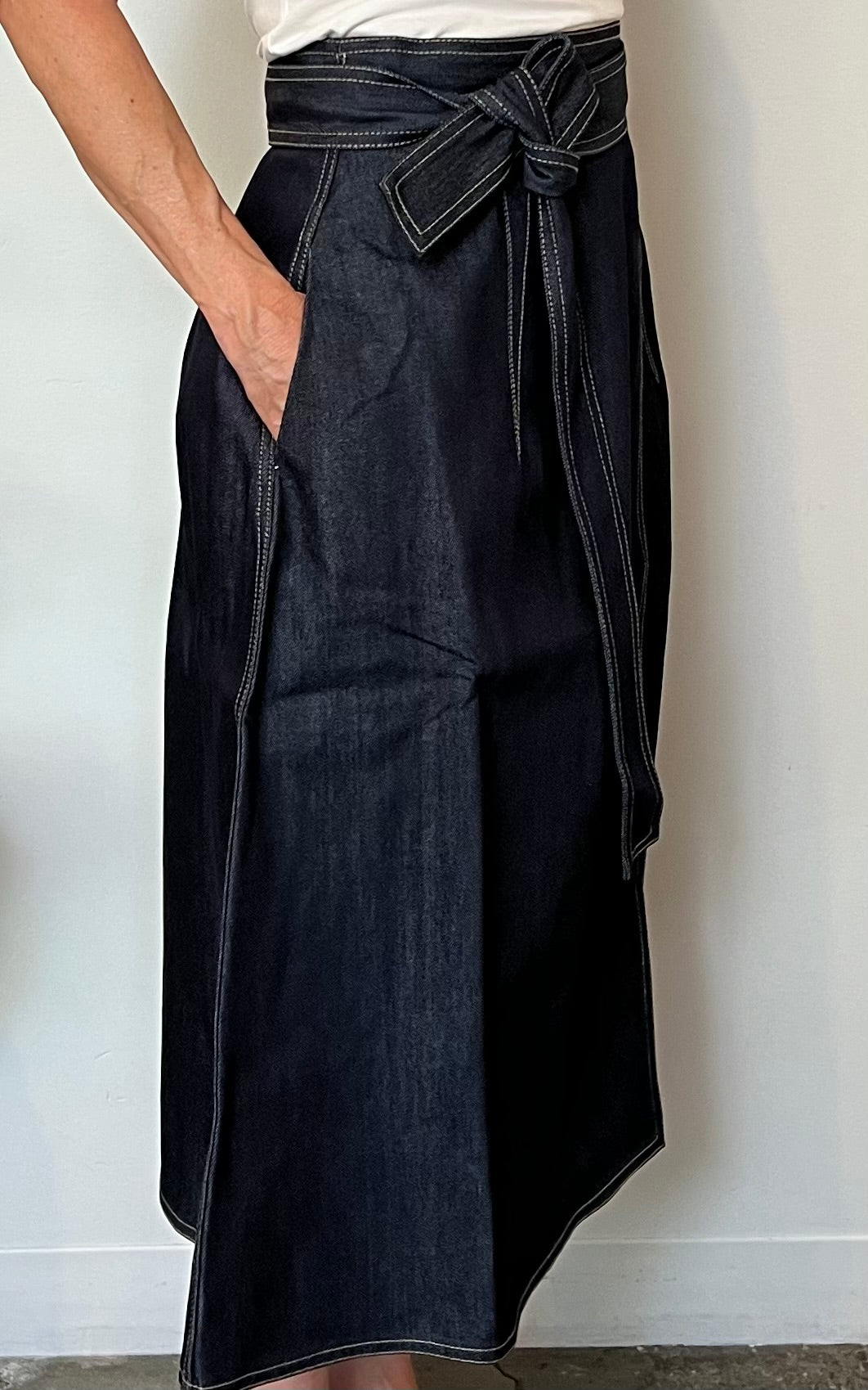 Sophie D'Hoore Stieglitz Skirt in Raw Denim