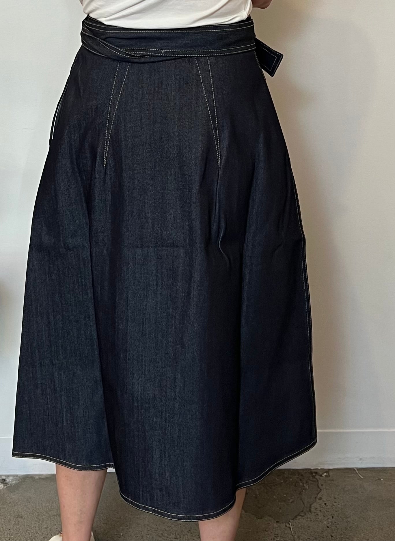 Sophie D'Hoore Stieglitz Skirt in Raw Denim