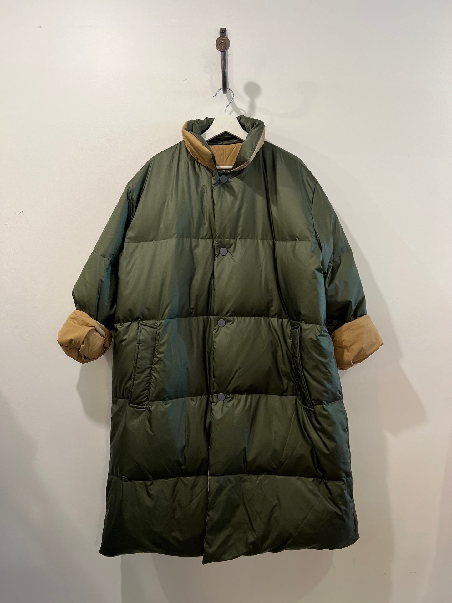 Sofie D'Hoore - Otis Reversible Coat in Mushroom & Khaki