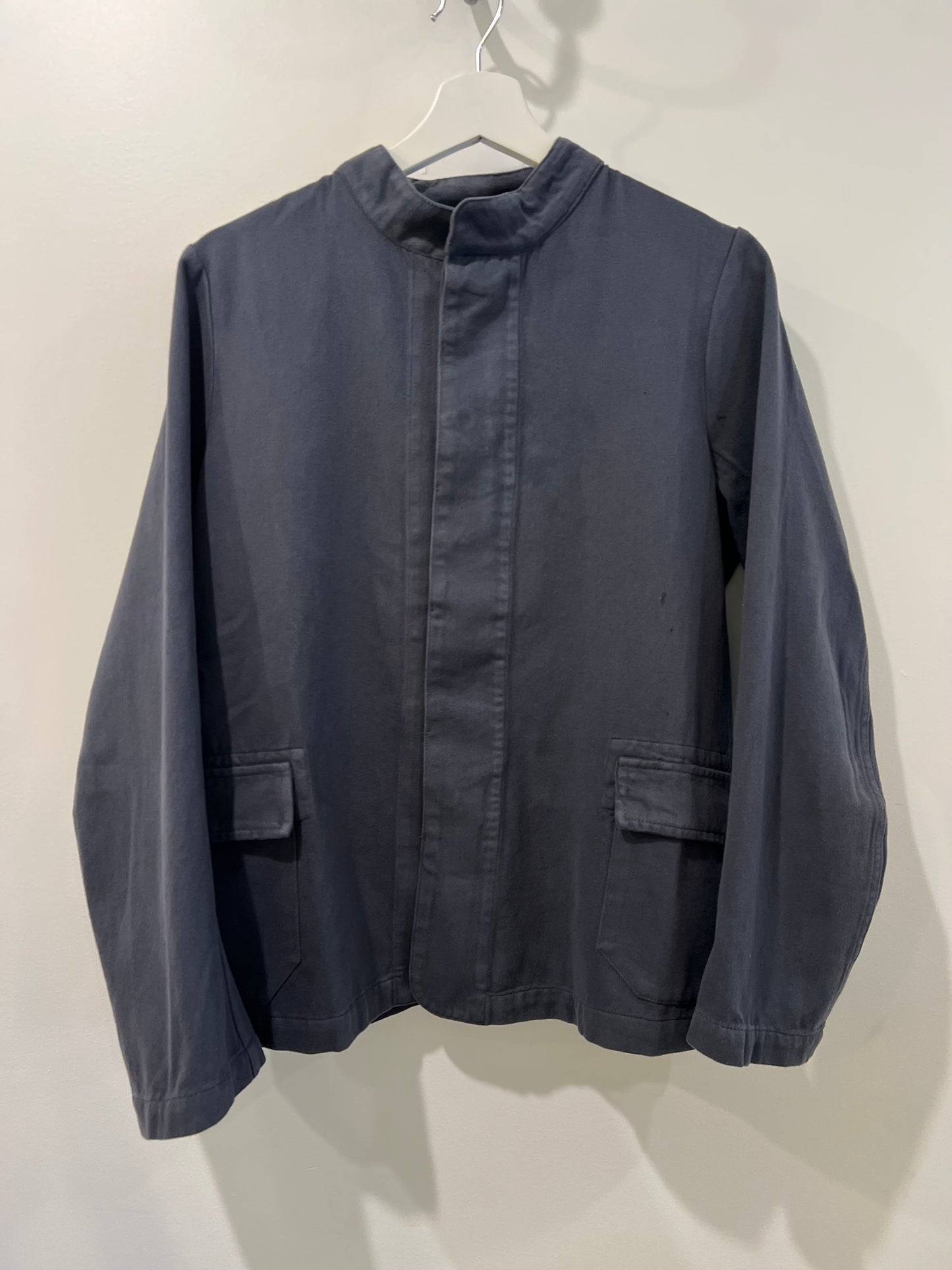 Labo Art - Sculpted Collar Jacket in Petrol