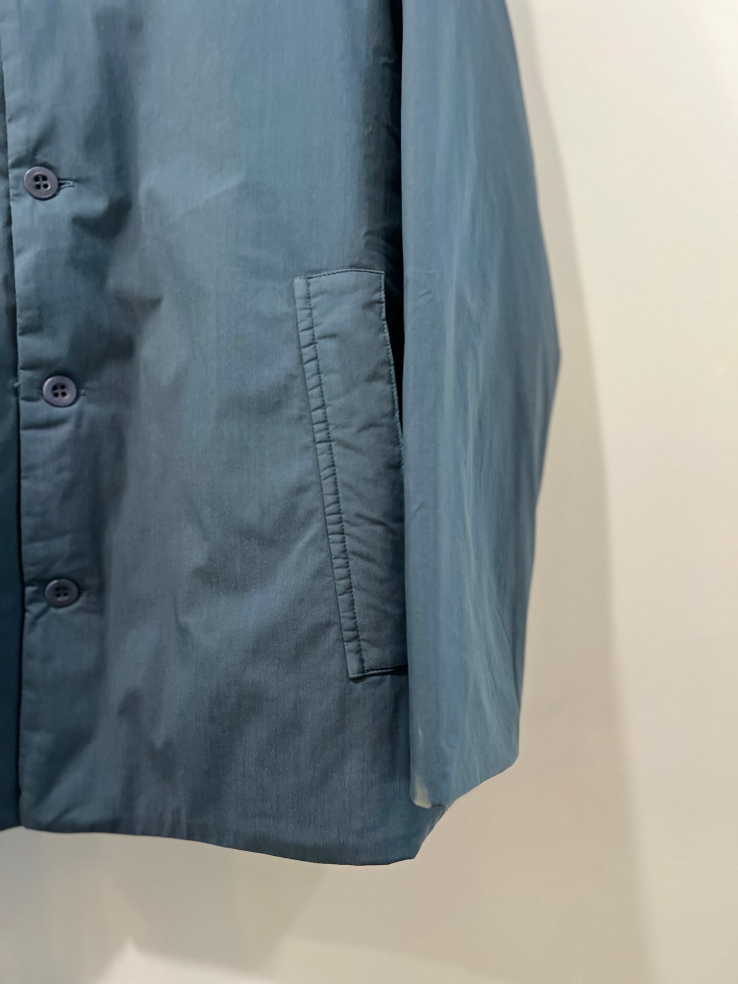 Labo Art - Stand Collar Cotton Jacket in Graphite