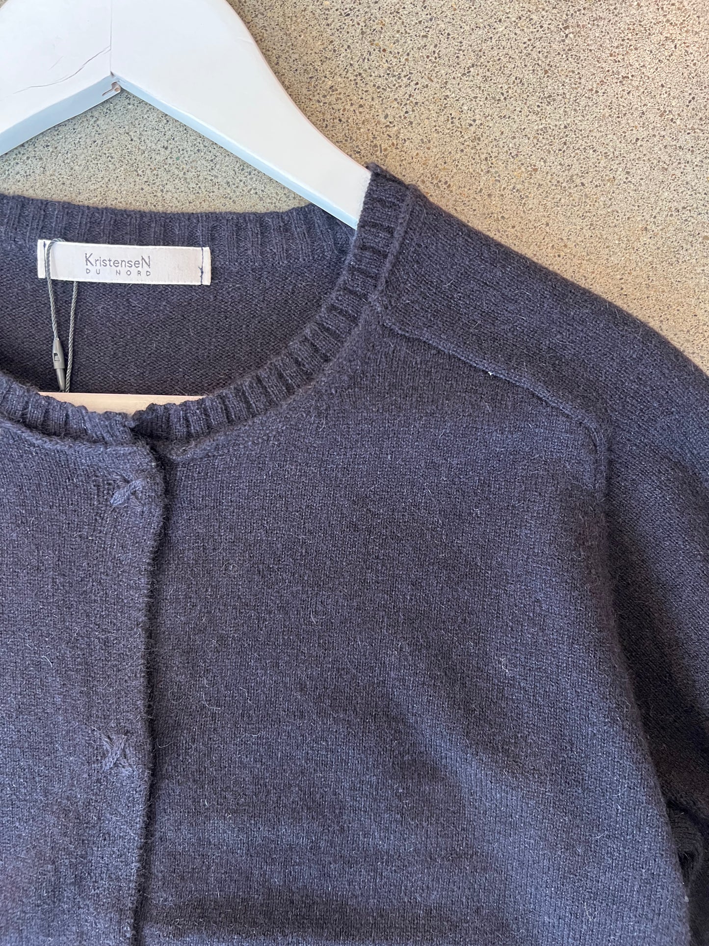 Kristensen Du Nord - Light Cashmere Cardigan in Blue Notte