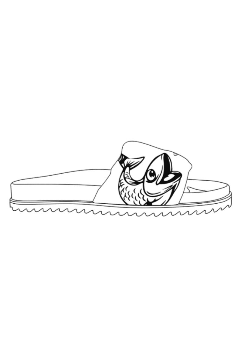 Rundholz Black Label - Printed Leather Sandals in Grey Print