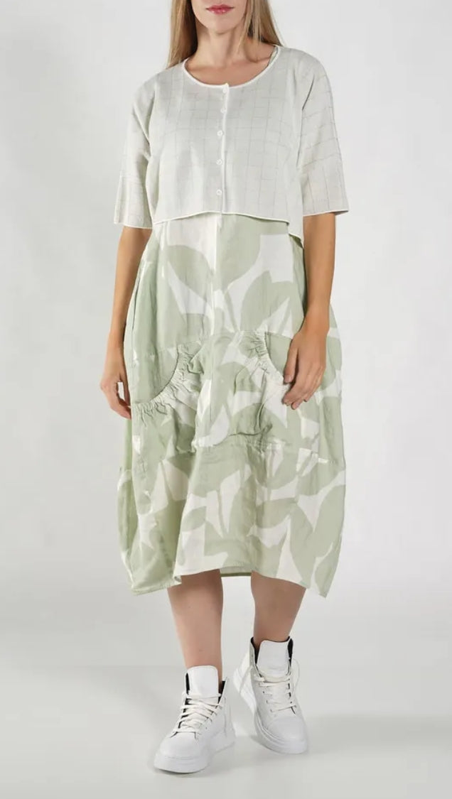 Rundholz Black Label - Cropped Silver Check Cardigan