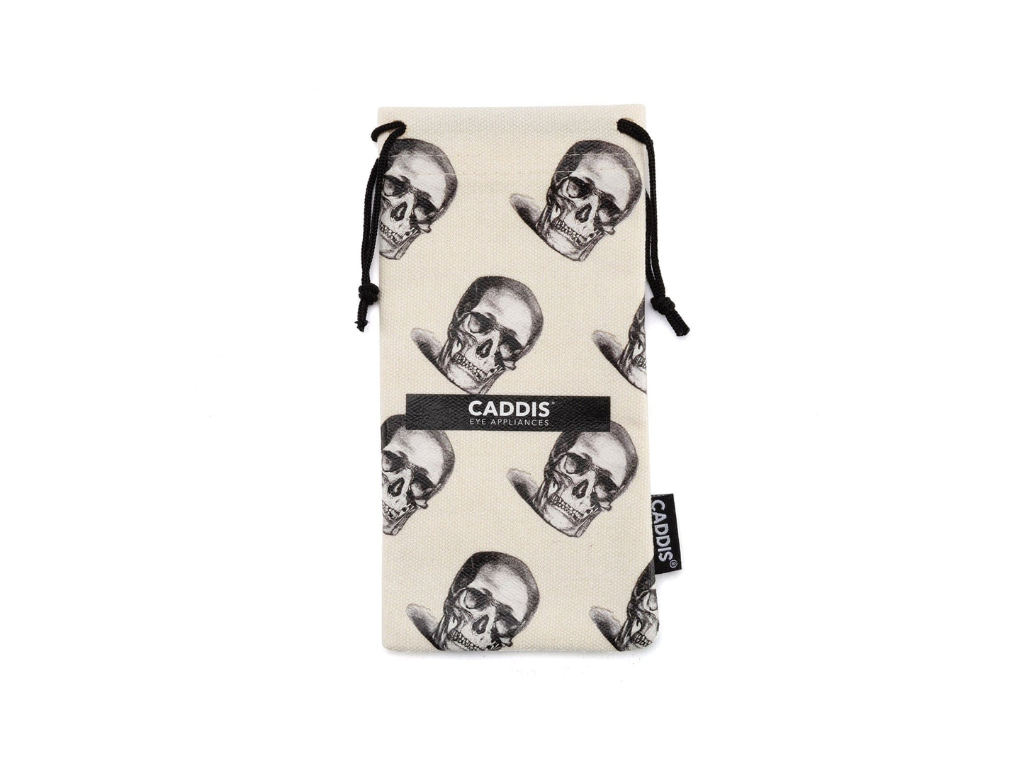 Caddis - Organic Linen Skull Eyewear Pouch
