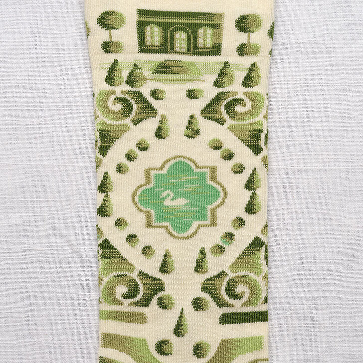 Bonne Maison - Chaussette Jardins Écru