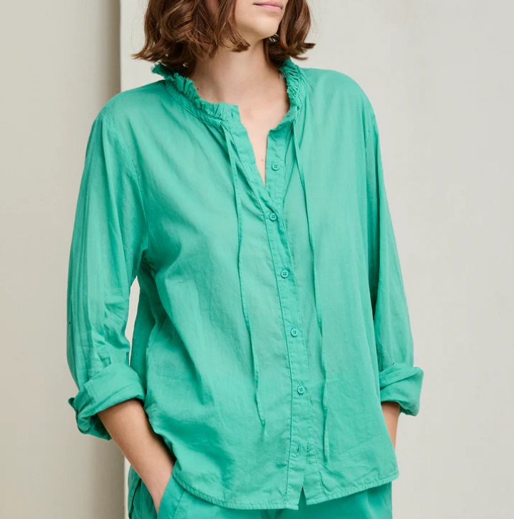 Kristensen Du Nord - Cotton Voile Ruffled Shirt