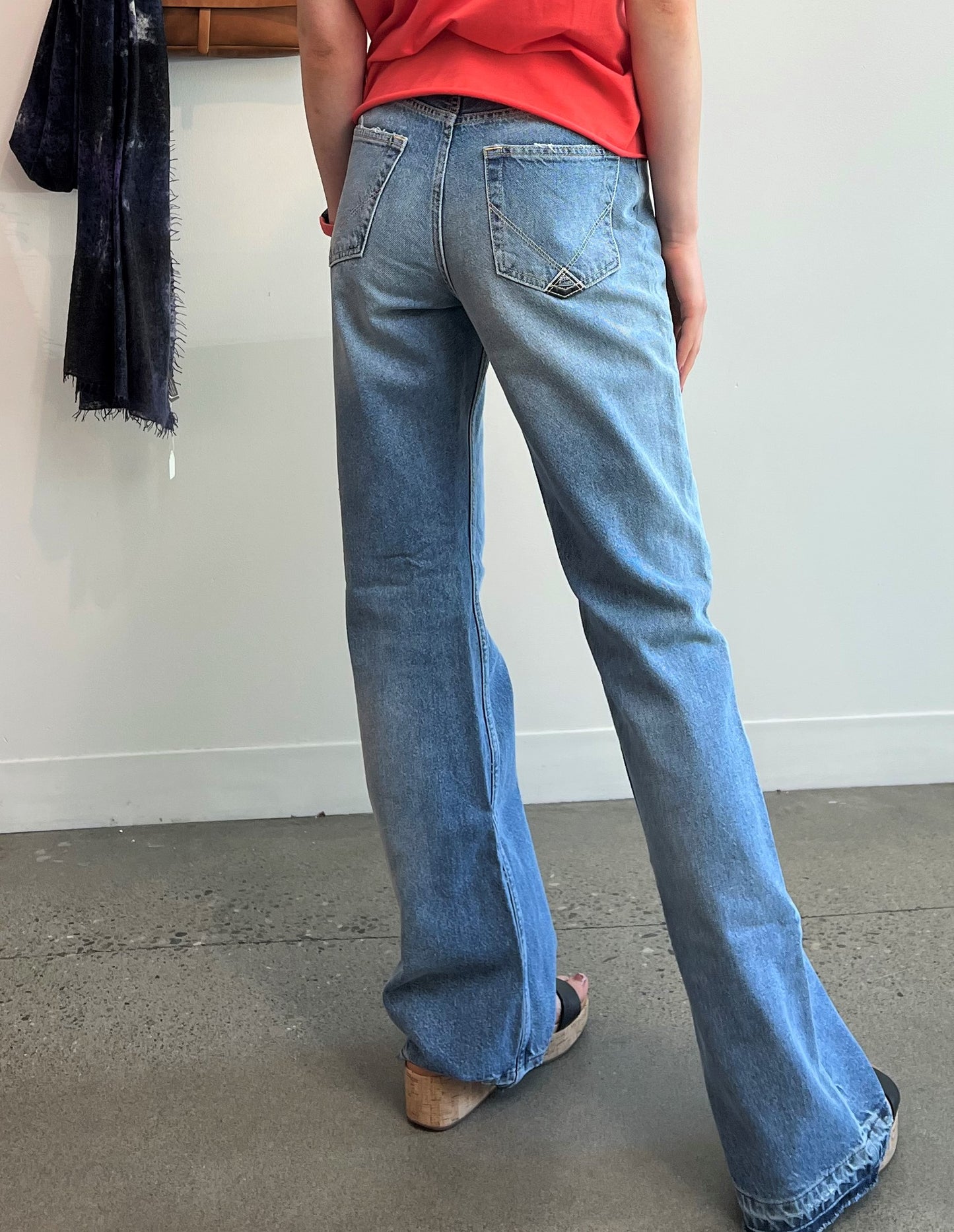Roy Rogers - Belted Khloe Jeans in Blue