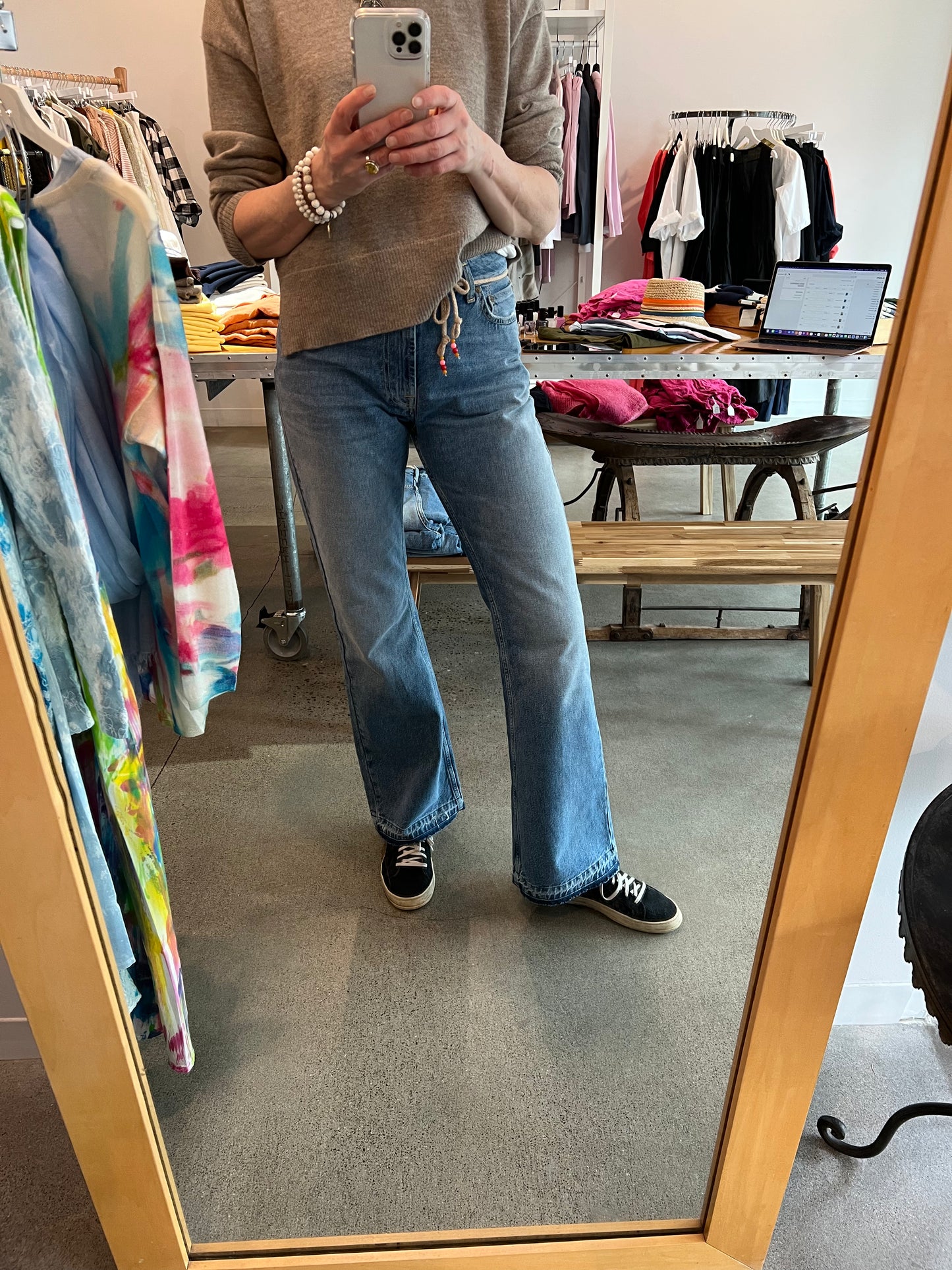Roy Rogers - Belted Khloe Jeans in Blue