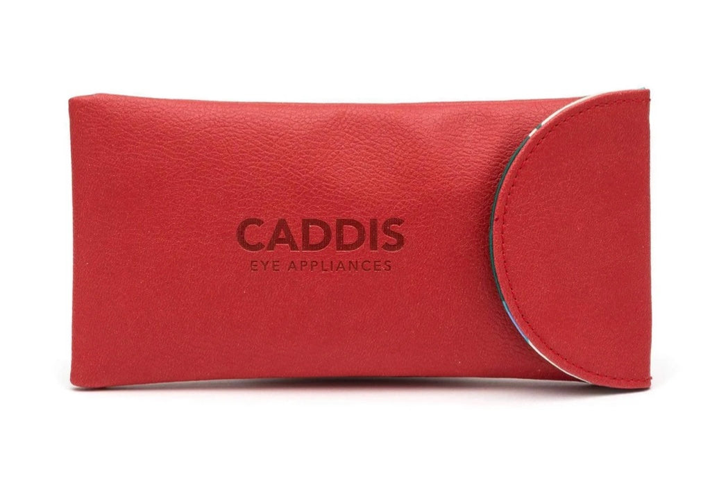 Caddis- Pulverized Apple Glasses Pouch in Red