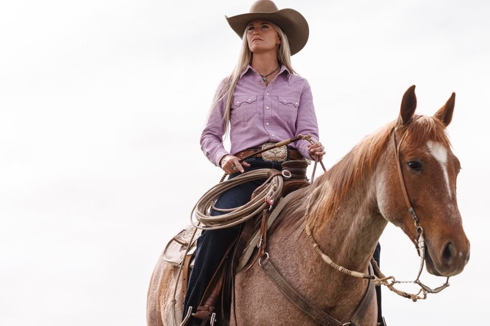Black Bear Brand - Lavender Embroidery Western P-Snap Shirt