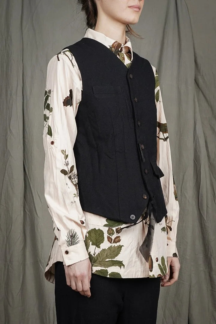 Aleksandr Manamis - Mended Velvet Wool Waistcoat