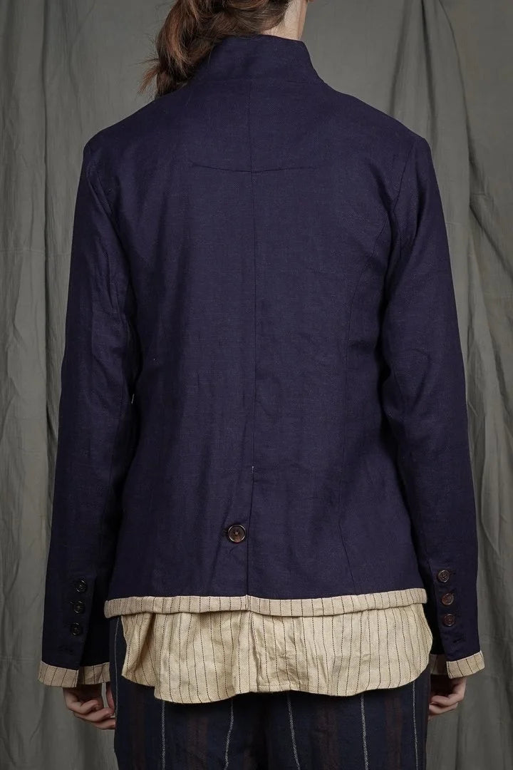 Aleksandr Manamis - Cordelia Blue Slubby Jacket