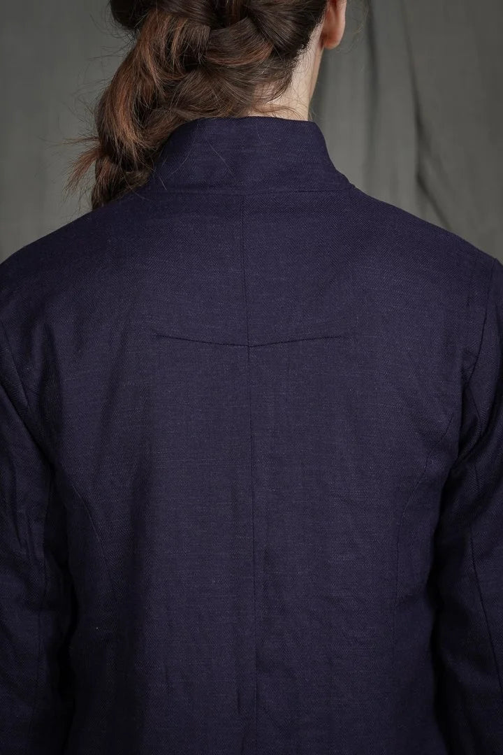 Aleksandr Manamis - Cordelia Blue Slubby Jacket
