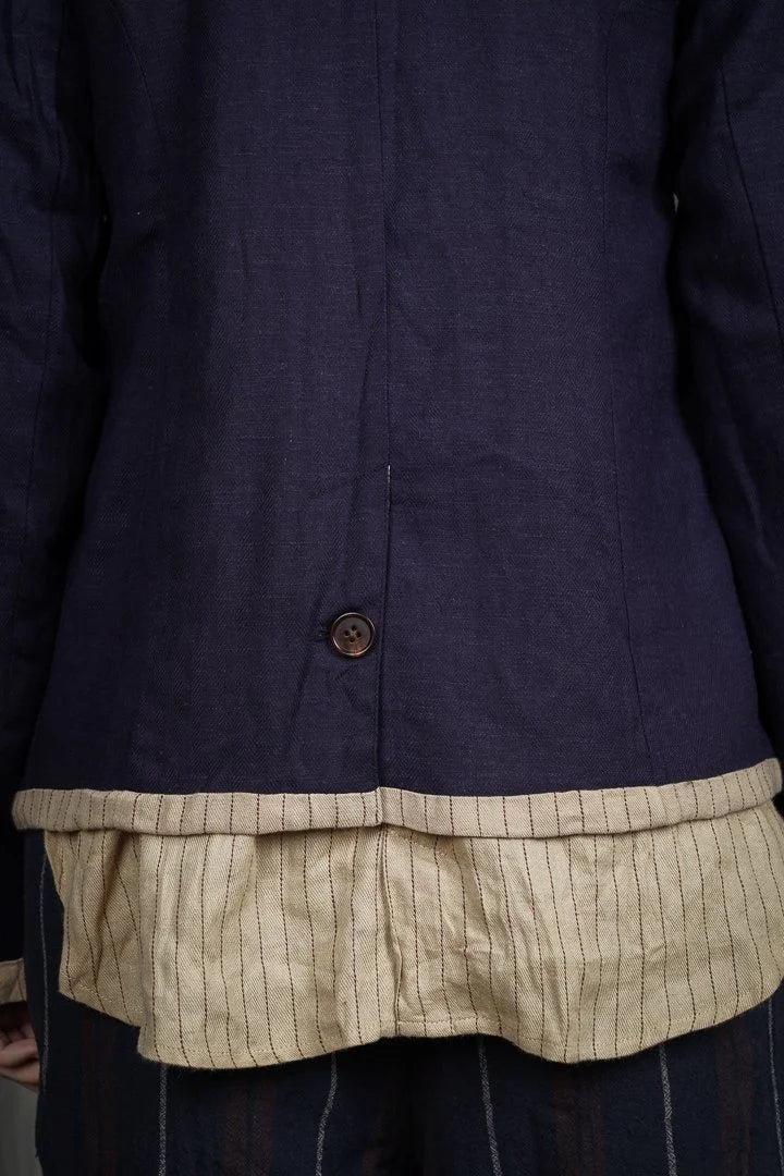 Aleksandr Manamis - Cordelia Blue Slubby Jacket