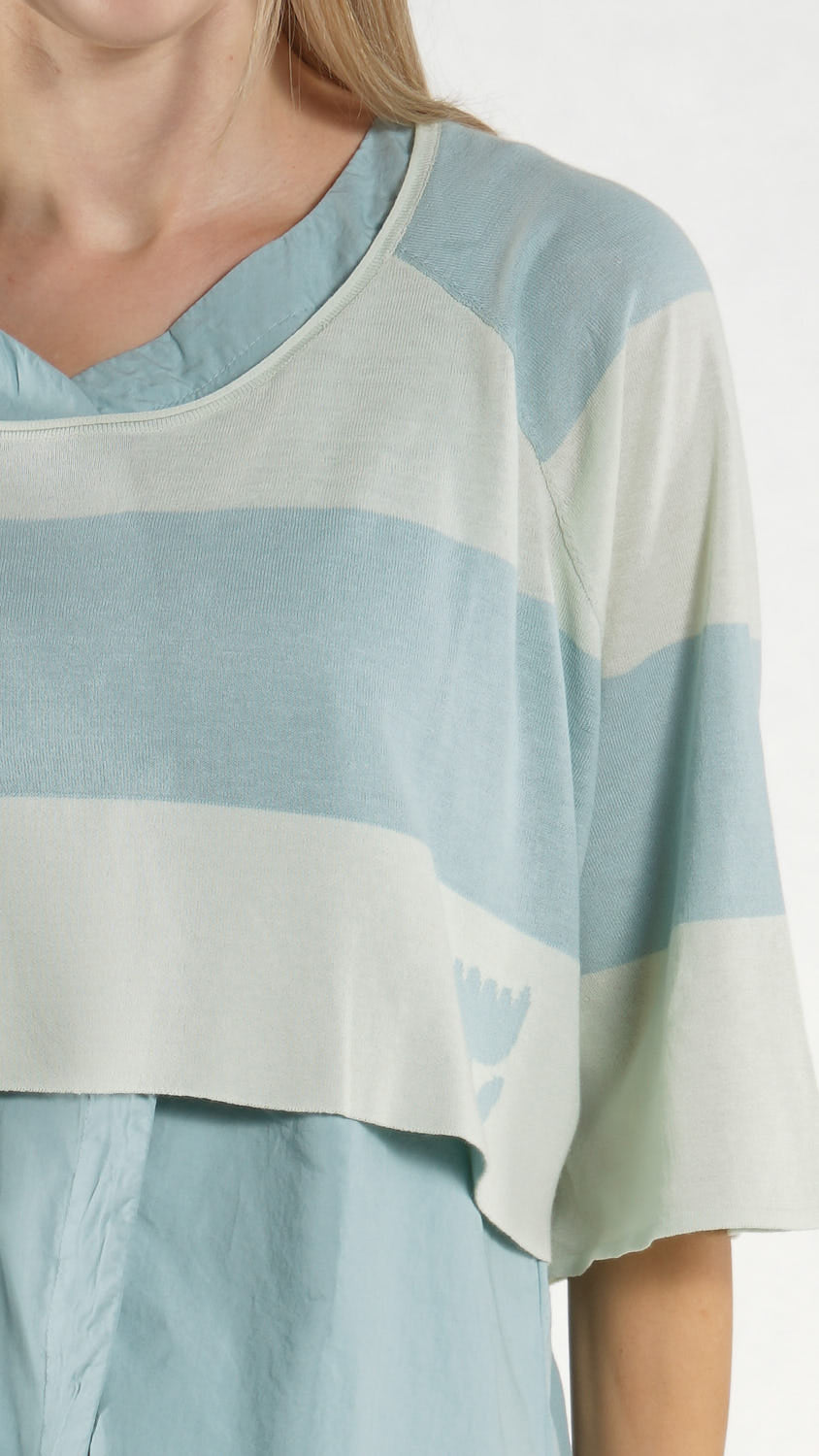 Rundholz Black Label - Pullover in Lime Mint or Black Offwhite Stripe