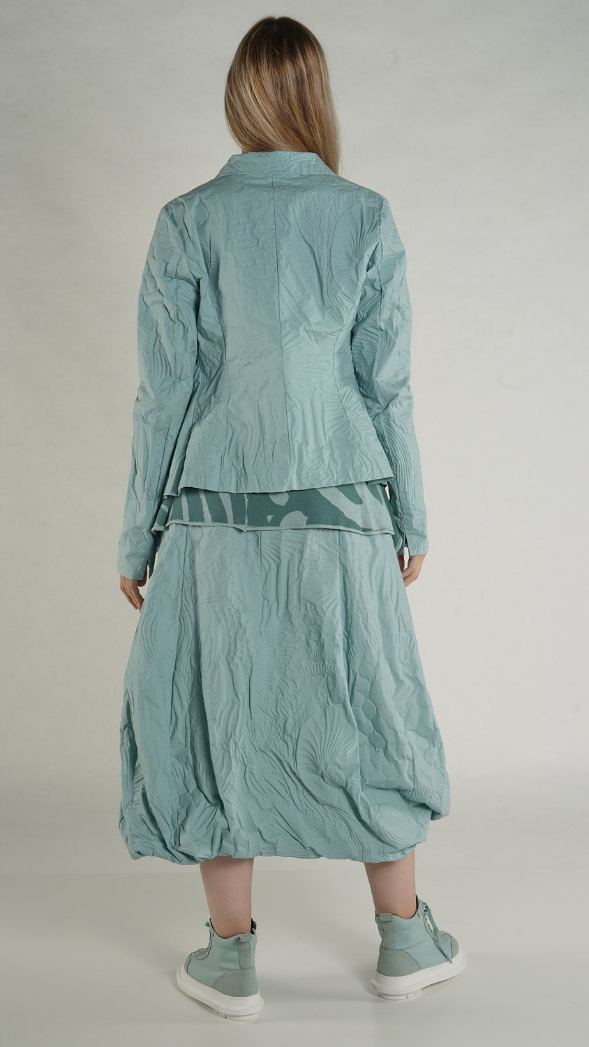 Rundholz Black Label - Jacket in Mint Poplin Print