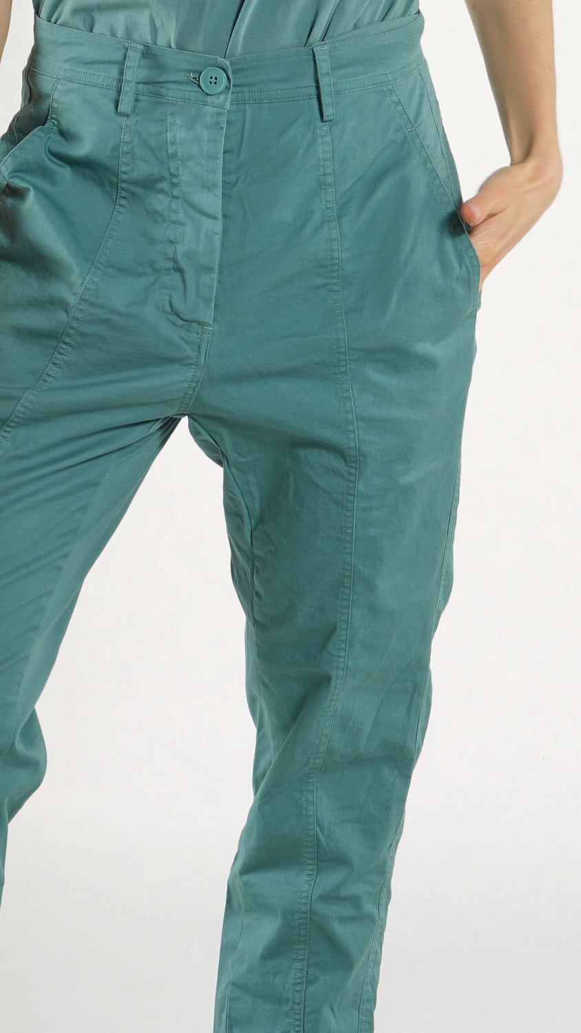 Rundholz Black Label - Slim Trousers in Grass
