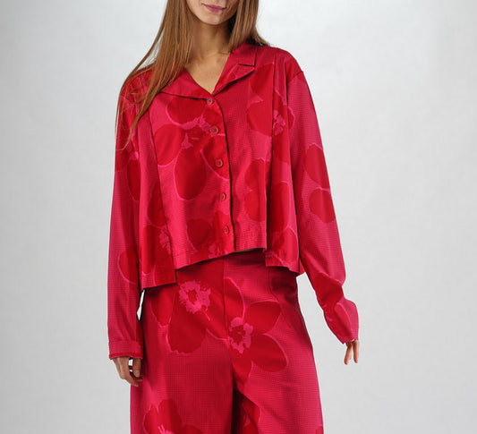Rundholz Black Label - Rose Print Crop Jacket