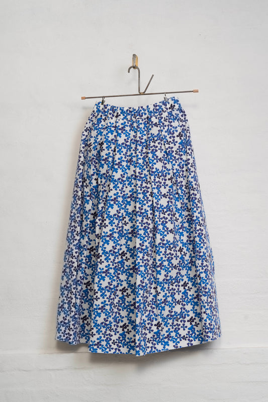 Hannoh Wessel - Skirt Juliette in Navy or Blue Flowers