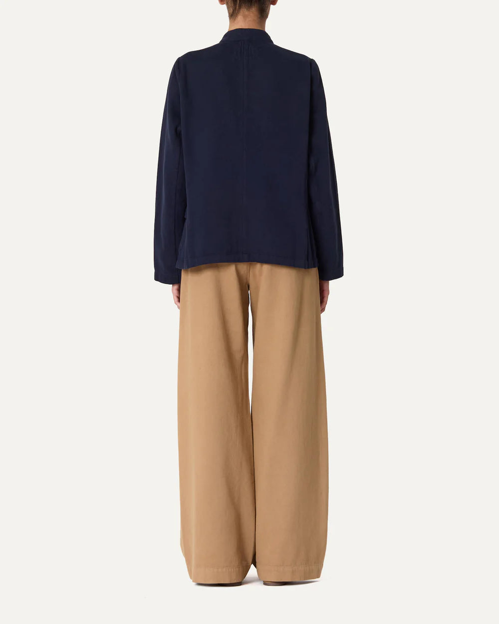 Labo Art - Sculpted Collar Jacket in Petrol