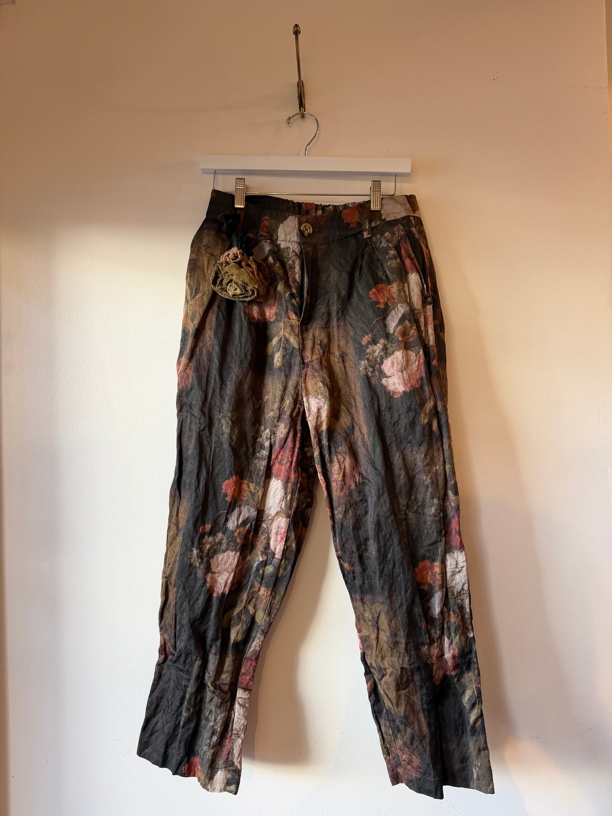 Aleksandr Manamïs - Pants in Automne Rouge- Natural or Black Rose