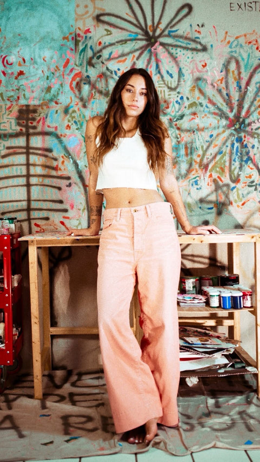 Black Bear Brand - Vintage Rose Boyfriend Corduroys