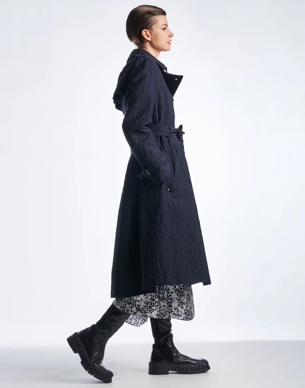 High Clothing - Opinion Trench Coat in Midnight