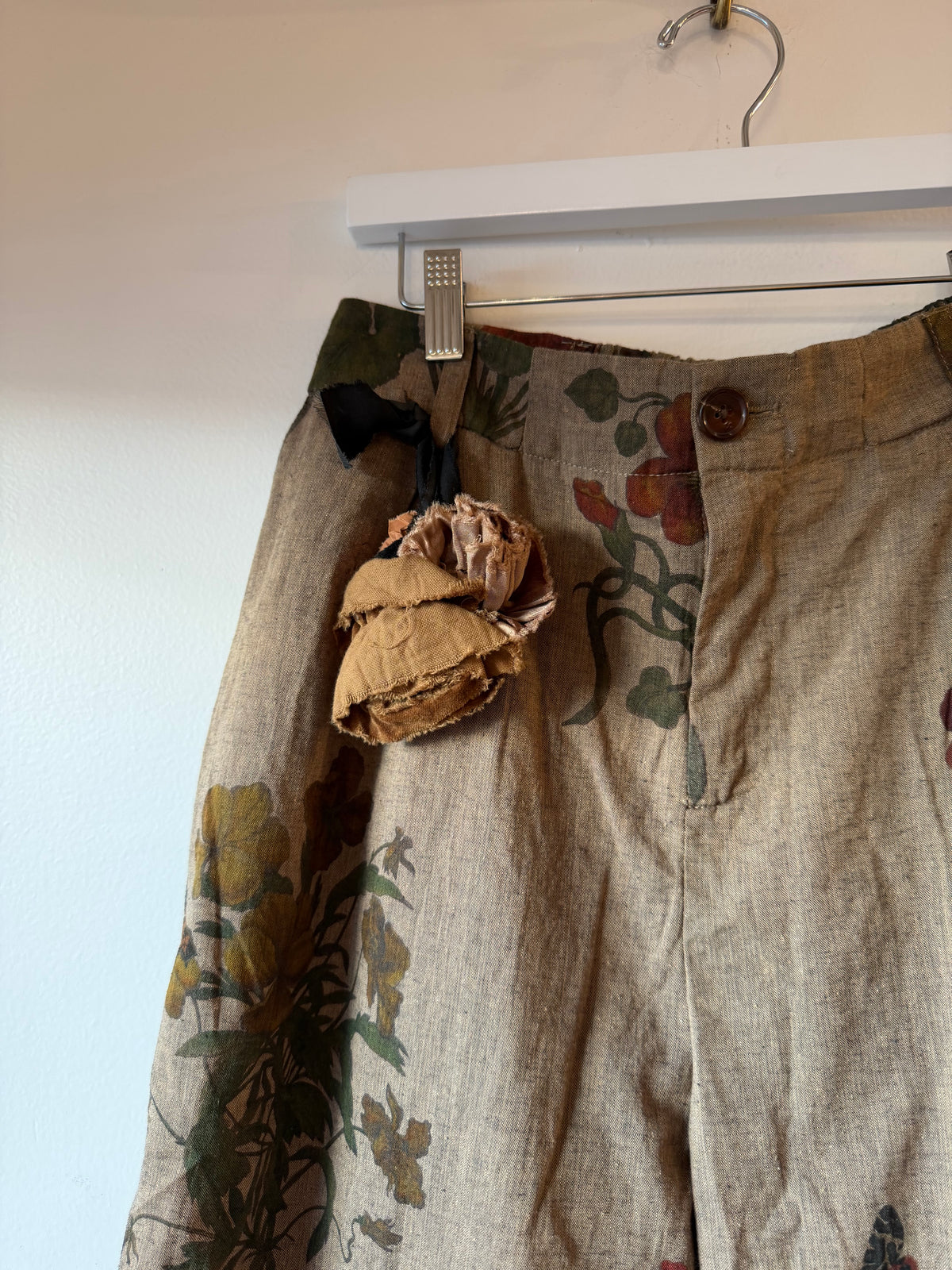 Aleksandr Manamïs - Pants in Automne Rouge- Natural or Black Rose