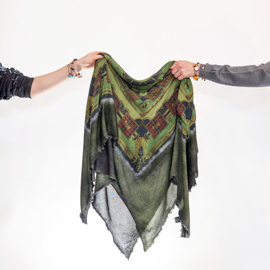 Avant Toi - Hand Painted &  One of a Kind Foulard Scarf