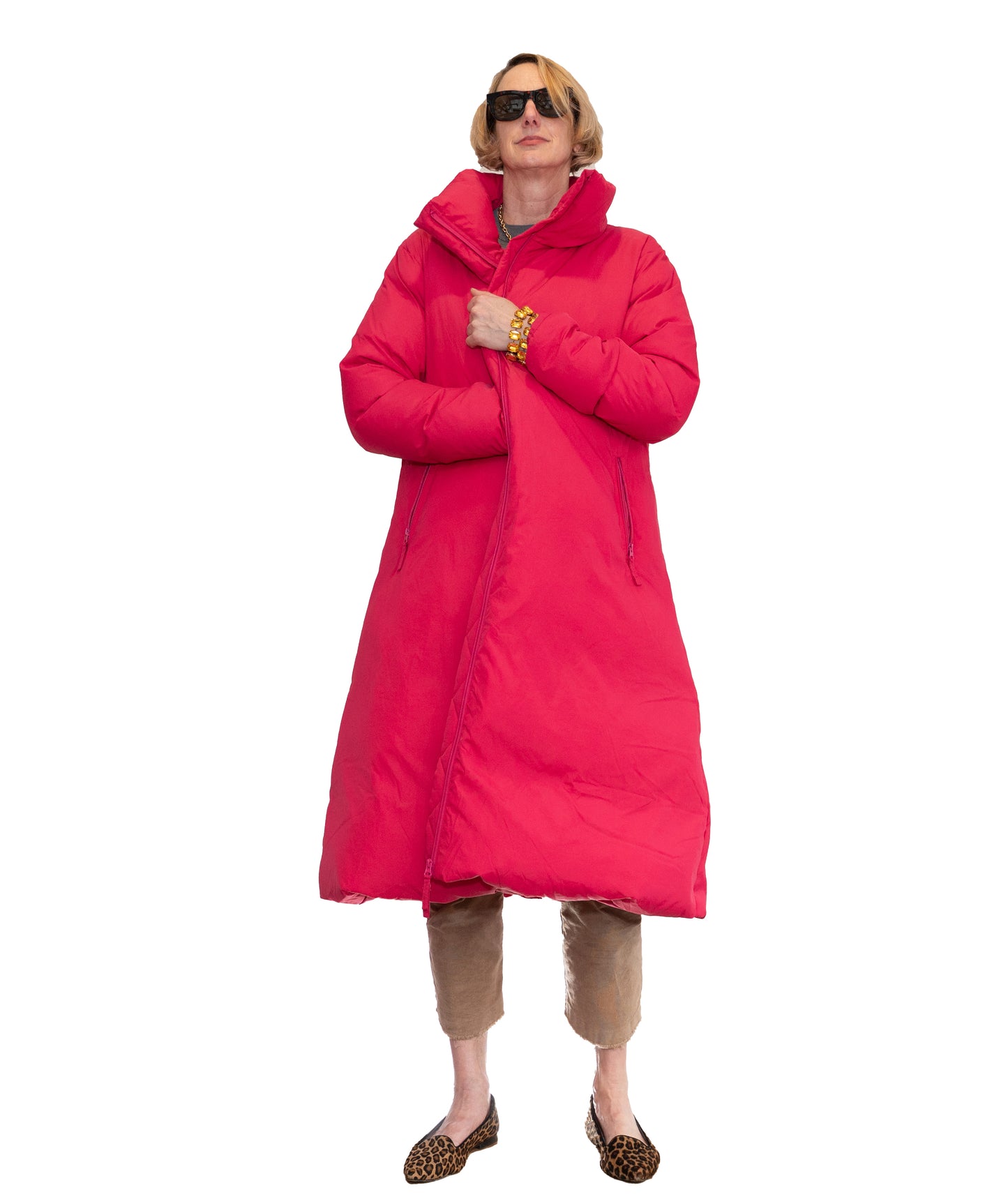 Rundholz Black Label - Long Puffer in Hot Pink