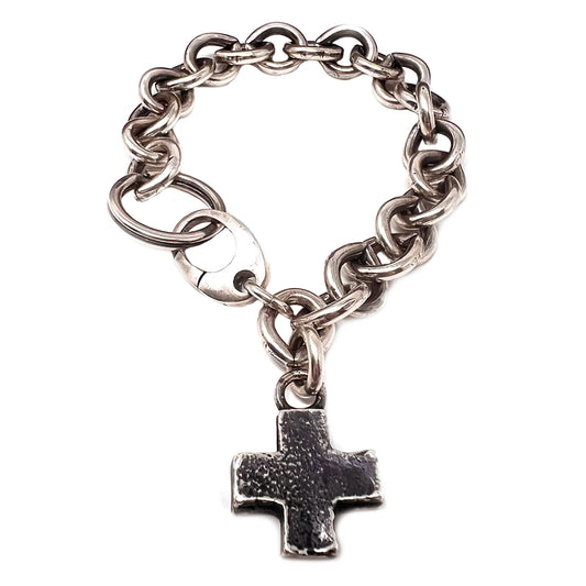 Shannon Koszyk - Sterling Silver Square Cross Bracelet