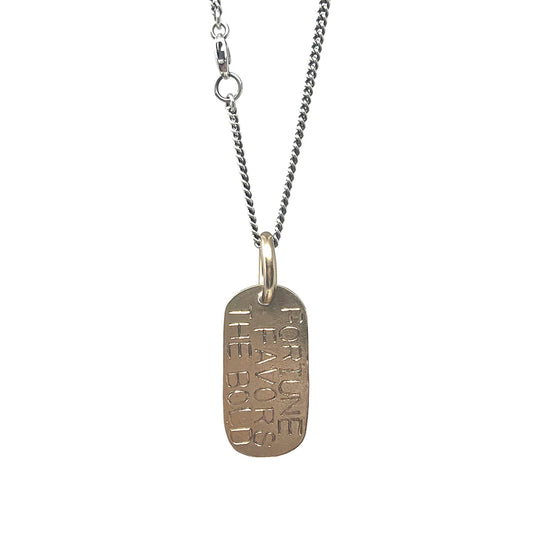 Shannon Koszyk - Bronze Fortuna Dog Tag Pendant