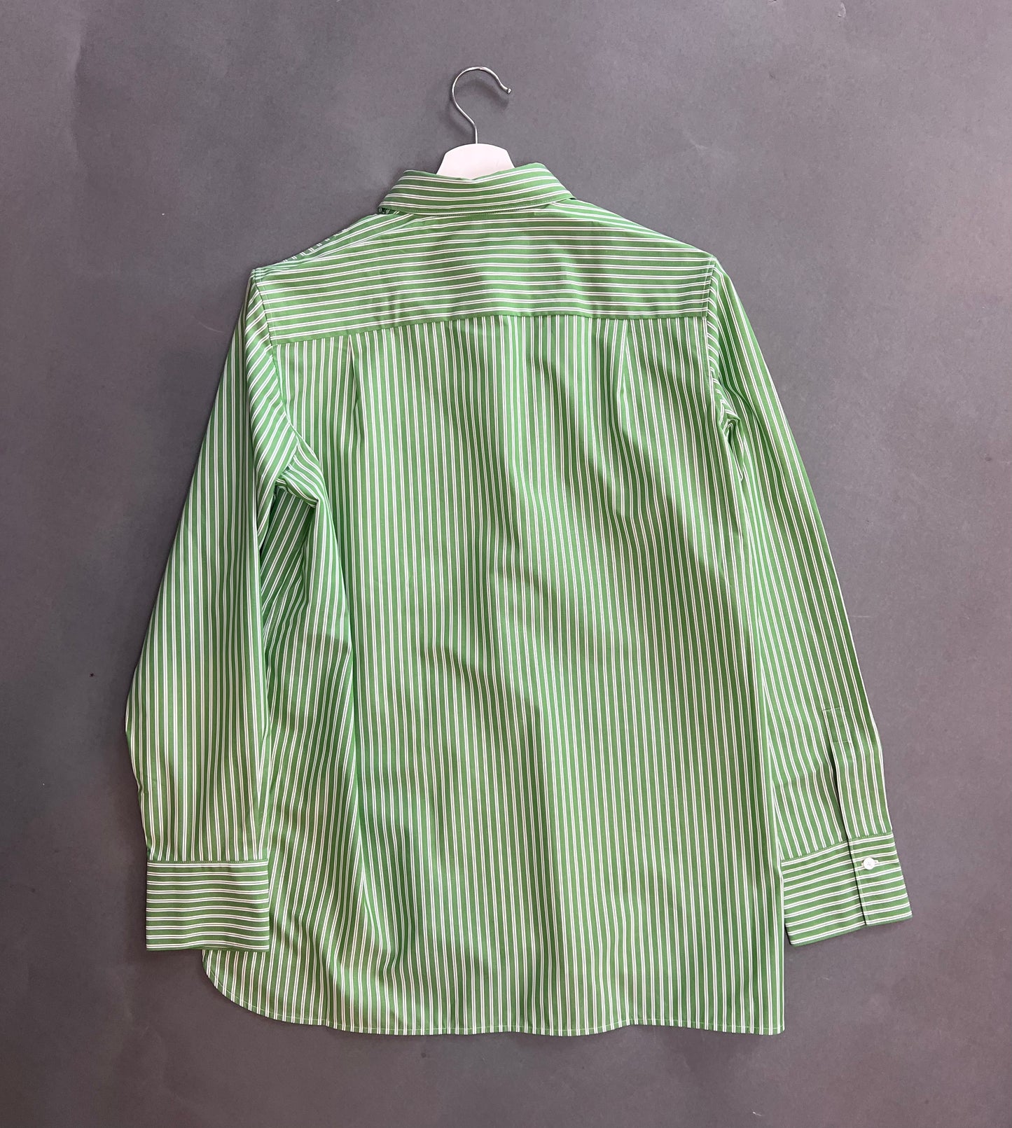 Lis Lareida - Alana Button-down in Green/White Stripe