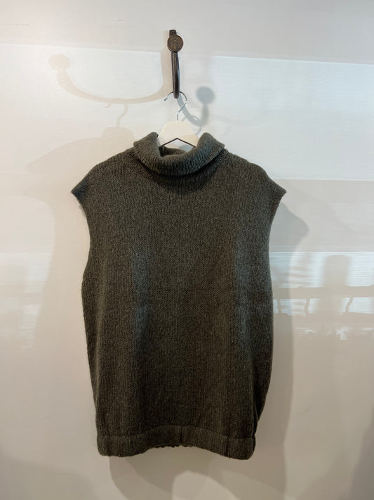 Kristensen Du Nord - Cashmere Blend Waistcoat in Dark Sage